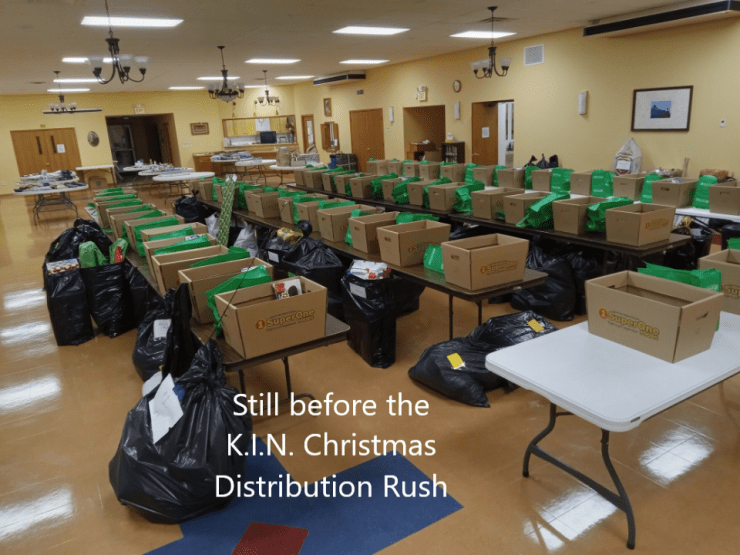 Still before the K.I.N. Christmas Distribution Rush
